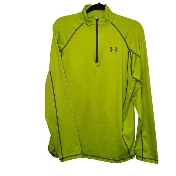 Under Armour Green Athleisure Top Loose Fit Athletic Exercise Womens Medium - Picture 1 of 6